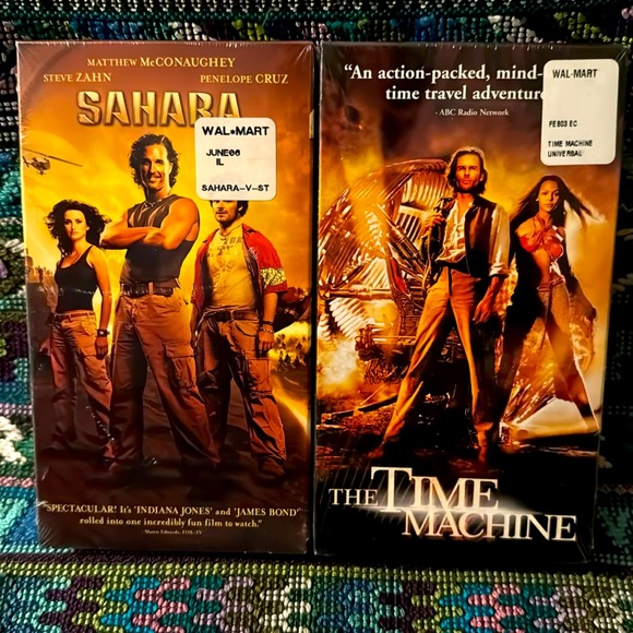 📼 SAHARA & the TIME MACHINE 📼 VHS Unopened. Factory sealed movies 🍿 Action!! - Picture 1 of 8